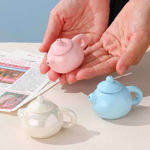 2025新款儿童茶具迷你小茶壶过家家玩具茶宠摆件办公室精致礼品