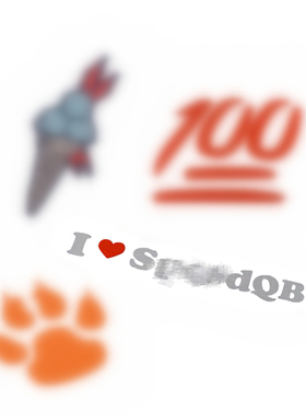 【SpeedQB】原点先锋 彩色个性化SQB贴纸面罩防水贴纸贴膜TZ