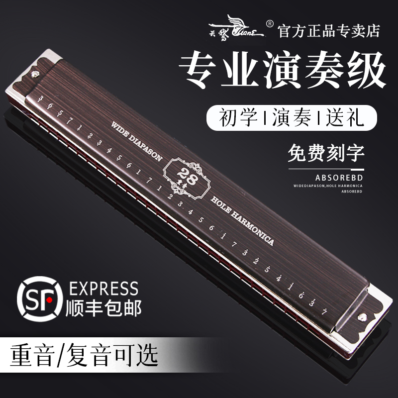 进口音簧高端成人初学口琴乐器