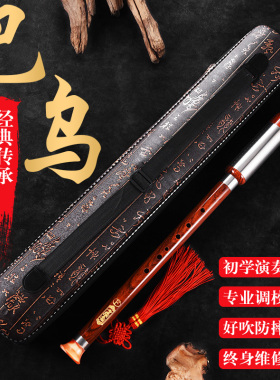 巴乌横吹树脂竖吹仿红木C调B调G调F调小学生成人演奏初学乐器巴乌