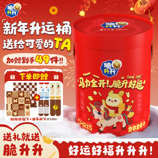 【年货送礼】脆升升新年礼桶香脆薯条薯片薯角零食组合年货礼包