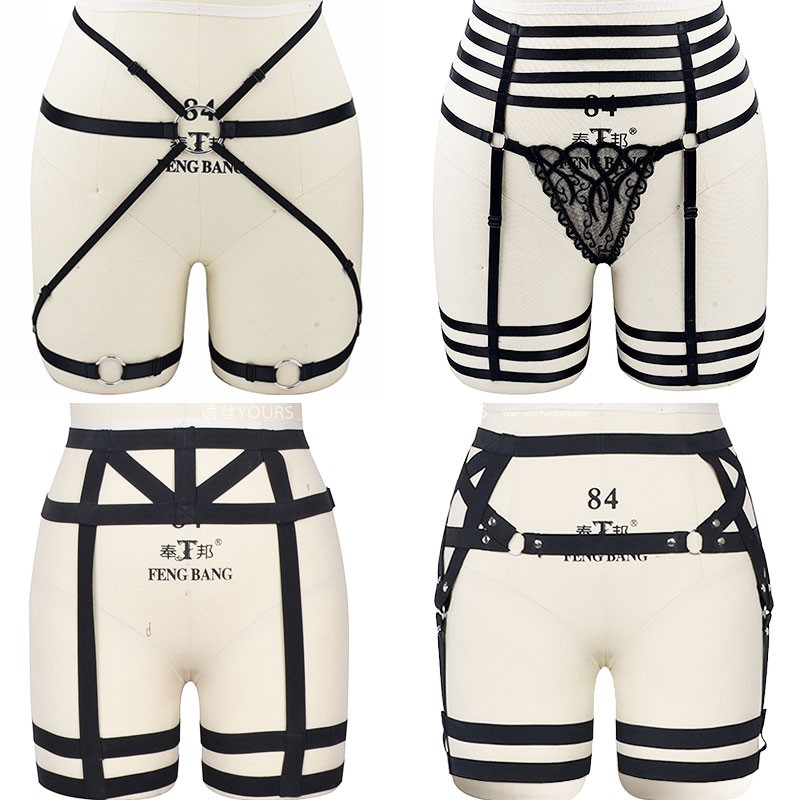 新款欧美时尚性感情趣吊袜带美腿