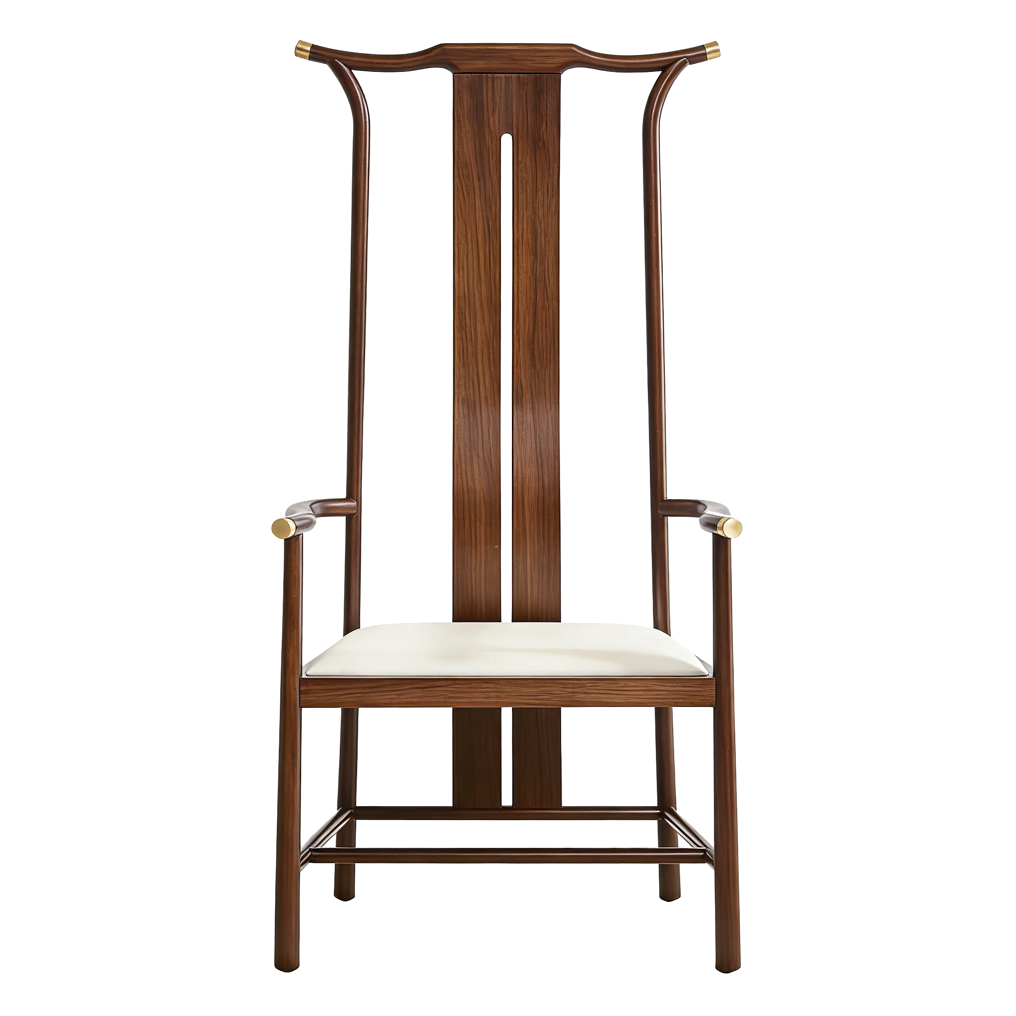 官帽椅实木新中式椅子四出头高背宋式美学茶室主人椅泡茶太师椅