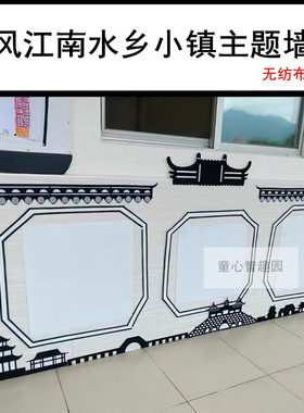 中国风环创边框班级文化布置材料