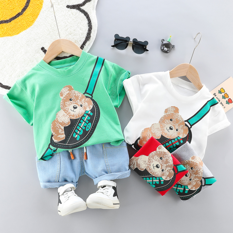 网红洋气小孩短袖男童夏装