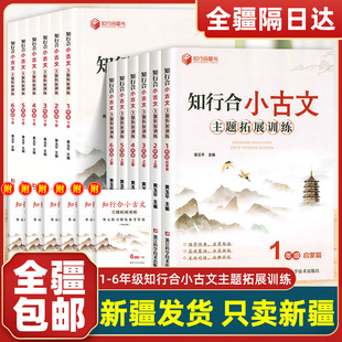 【新疆包邮】知行合小古文主题拓展训练一二三四五六年级下册人教版小学生古诗文特训与课外阅读理解专项训练题同步课堂教辅资料书