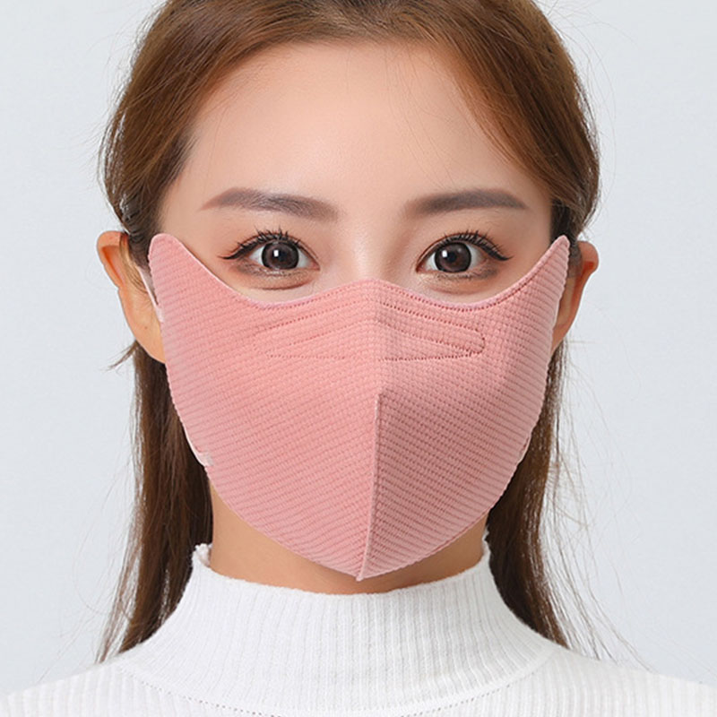 冬季加厚口罩女保暖开口防起雾护眼角防寒纯棉可水洗加大护脸面罩