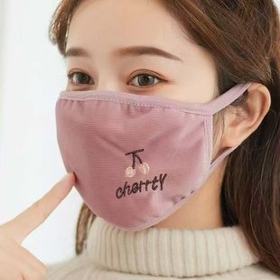 冬季 棉布成人可水洗 口罩女纯棉加大加厚防风防尘防寒保暖透气时尚