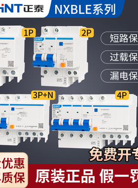 正泰NXBLE-63/32家用2P断路器C10C16C20漏电保护器空气开关DZ47LE