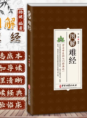 图解难经 杨健著中医基础理论知识脉诊一学就会中基础理论知识普及脉象经络肺腑详解书难经原文白话解校释奇经八脉脉象书籍