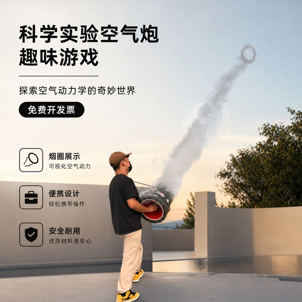 空气炮大炮烟圈玩具互动游戏学校科普科学科普团建暖场活动道具