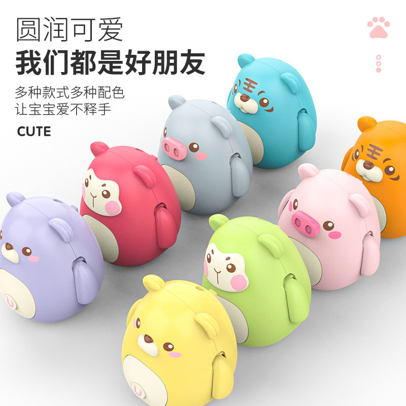 趣味抖音猴子悟空手办磁力电动摇摆小鸡宠物学步益智爬行玩具