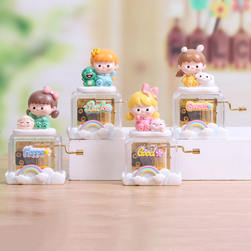 创意萌物少女手摇系列音乐盒可爱少女装饰手办音乐生日礼物八音盒,饰品/流行首饰/时尚饰品新,首饰盒,淘宝优惠券,粉丝福利购,淘宝优惠卷