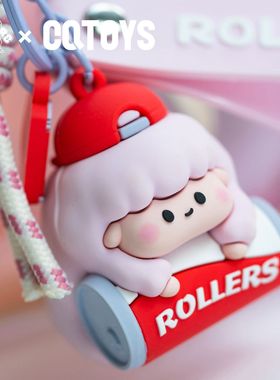 羊卷卷Rollers钥匙扣可爱包包挂饰男女车钥匙链可爱网红情侣挂饰