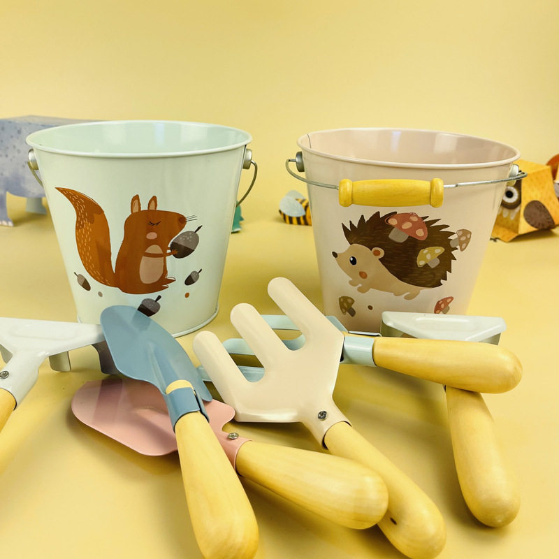 FUM外贸出口丹麦儿童园艺工具沙滩4件套水桶铲子套装组合玩具,玩具/童车/益智/积木/模型,儿童桌面游戏类,淘宝优惠券,粉丝福利购,淘宝优惠卷