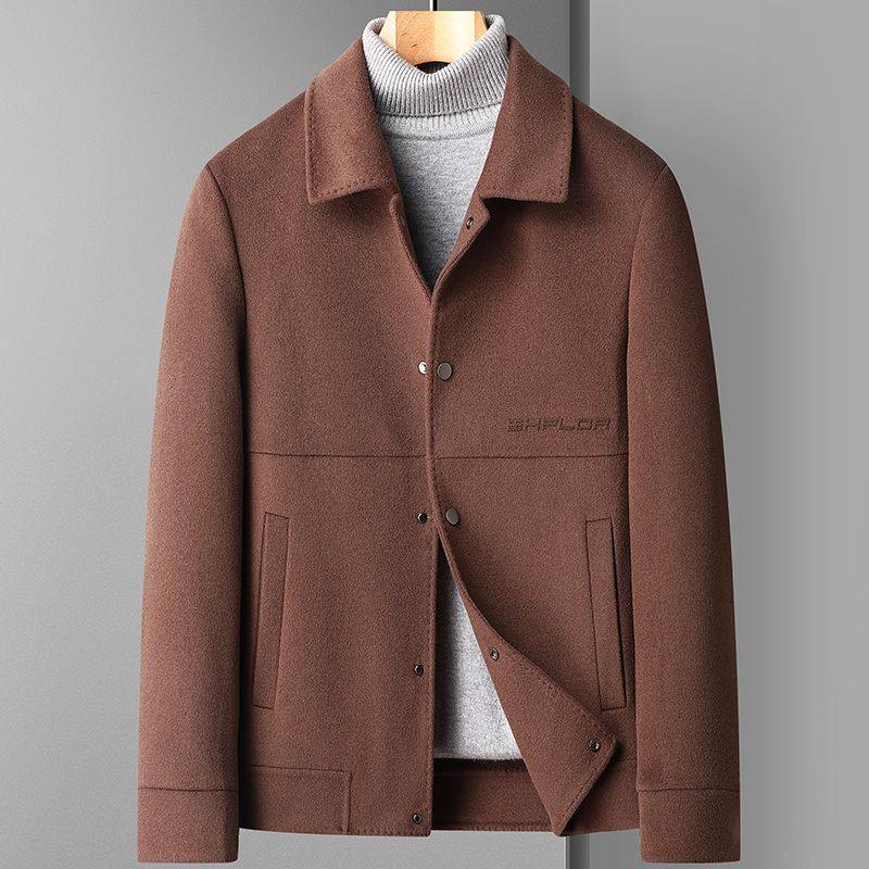 2021新款夹克外套男冬季高端休闲外套百搭毛呢夹克HBZ6136-2,男装,毛呢大衣,淘宝优惠券,粉丝福利购,淘宝优惠卷