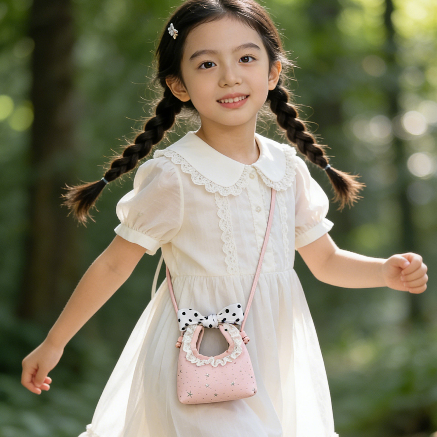 可爱儿童小包婴幼儿单肩斜挎包卡通女孩子胸包腰包零钱包外出旅游