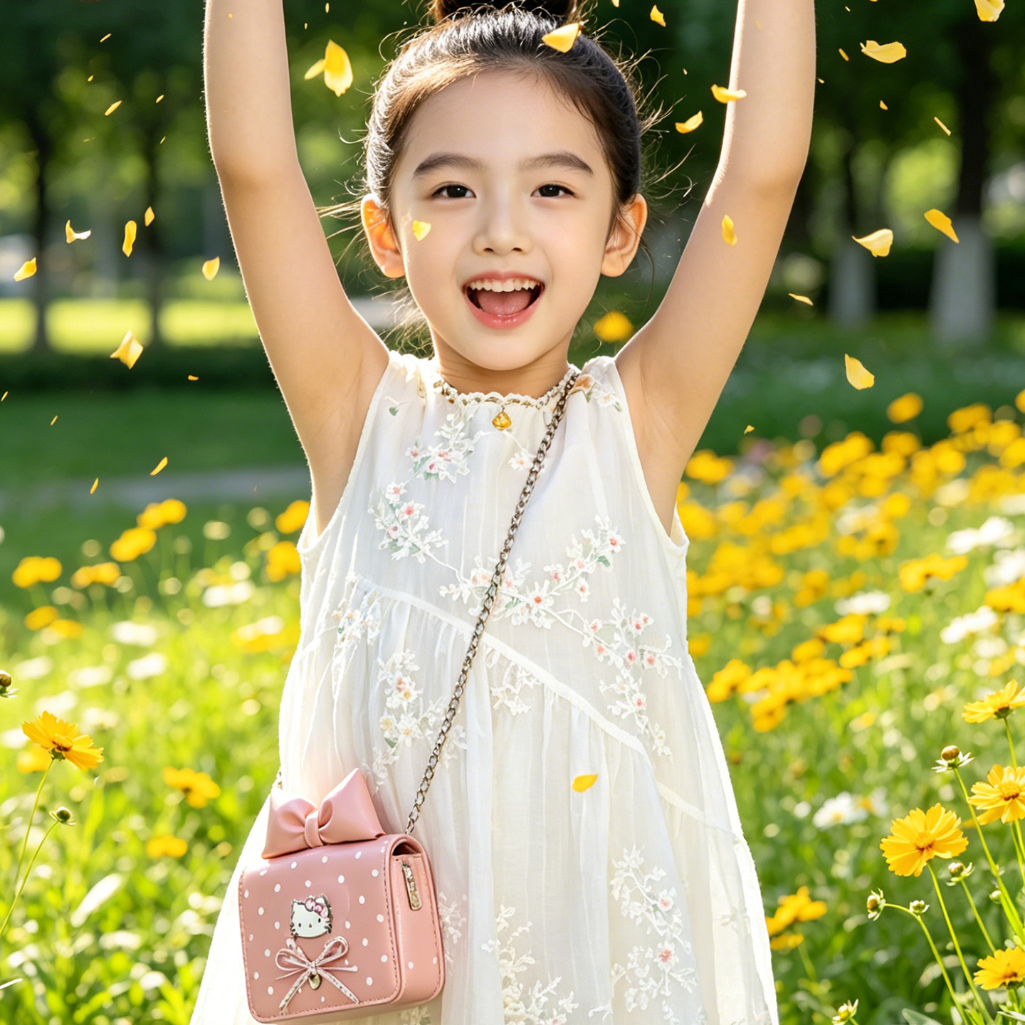 儿童斜挎包2026新款女童可爱小包包公主风链条包单肩包零钱包外出