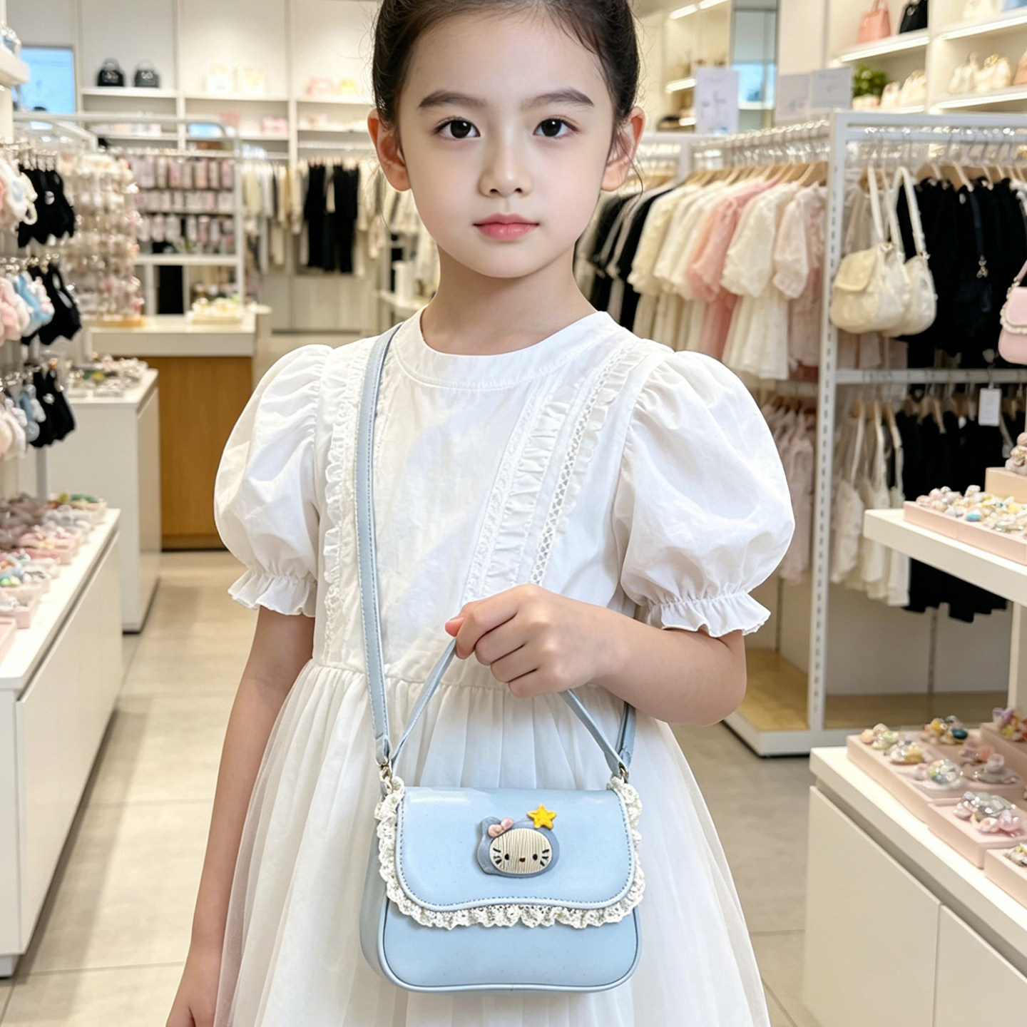 儿童女童包包2026新款斜挎包时尚小包网红外出中大童女孩可爱单肩