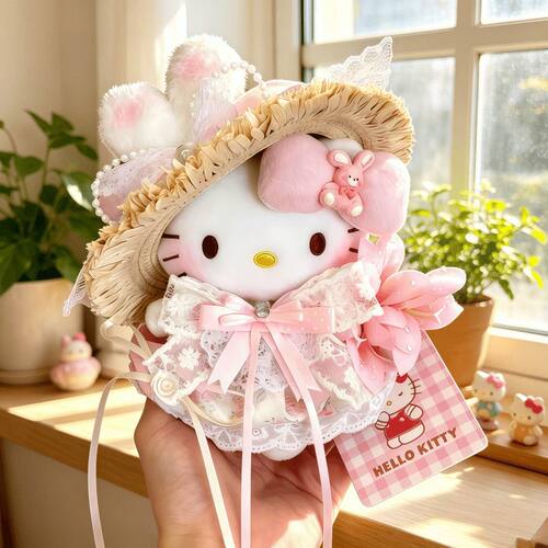 正版helloKitty花小兔kt三丽鸥包包娃娃挂件玩偶送人送人礼物女
