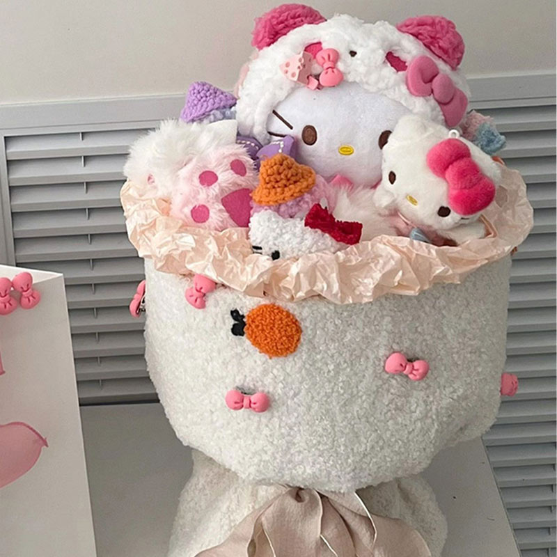 凯蒂猫玩偶花束公仔kitty生日情人节礼物卡通礼品女生送闺蜜可爱
