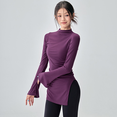 IuIu秋季显瘦瑜伽服修身运动长袖