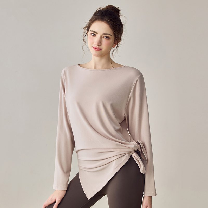 IuIu秋冬新款宽松瑜伽服长袖罩衫