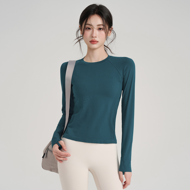 IuIu秋冬瑜伽女运动衣T恤健身服