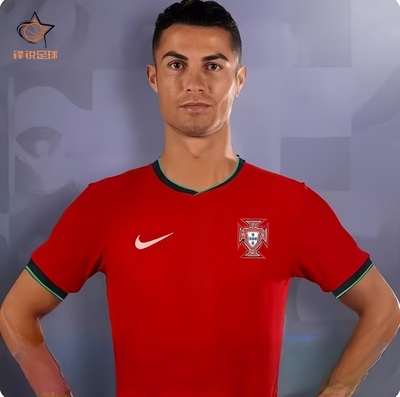正品2024欧洲杯葡萄牙国家队主场球衣7号C罗B费球迷版短袖足球服