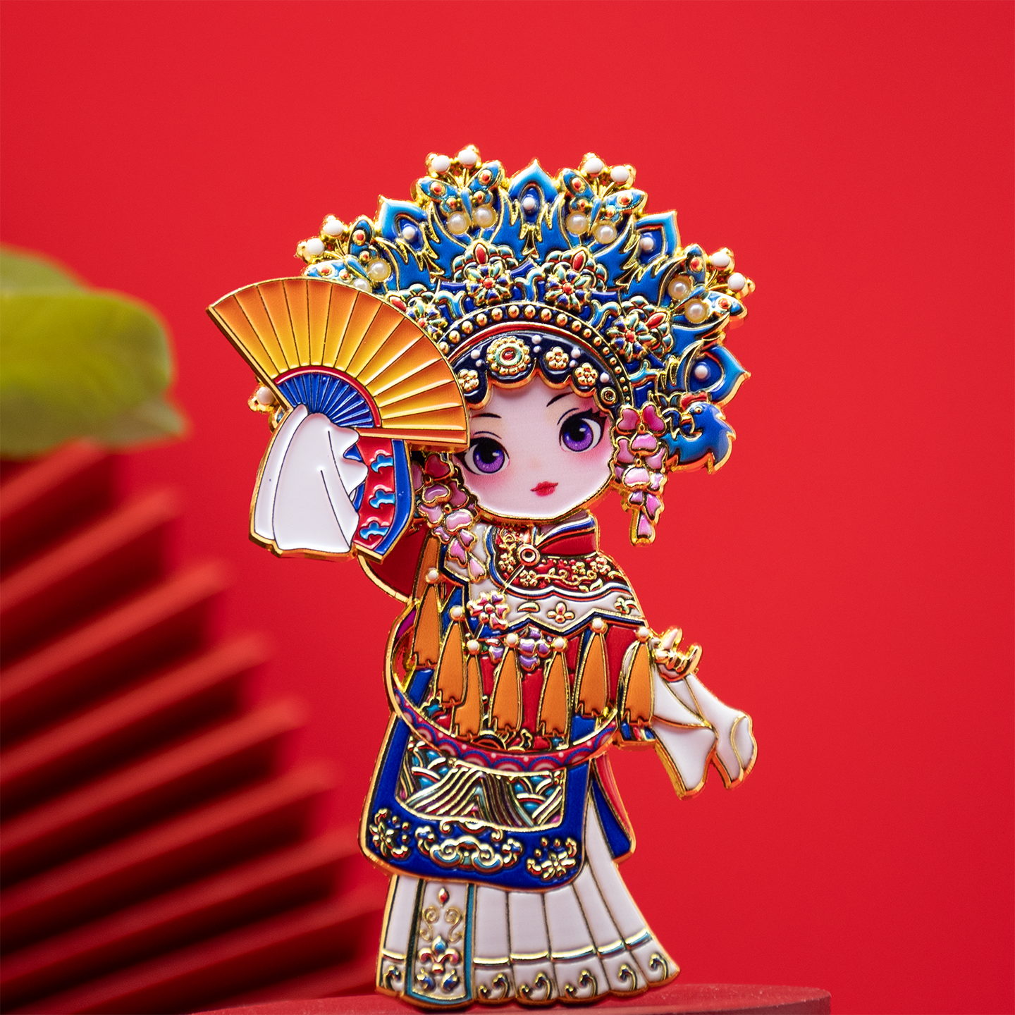 凤冠冰箱贴北京文创贵妃装饰磁贴