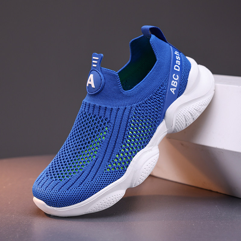 回力男童鞋夏季透气单网儿童一脚蹬运动鞋中大童夏天网眼跑步鞋子