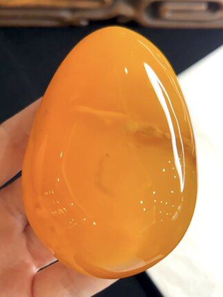 【盛世】天然蜜蜡水滴大吊坠 鸡油黄