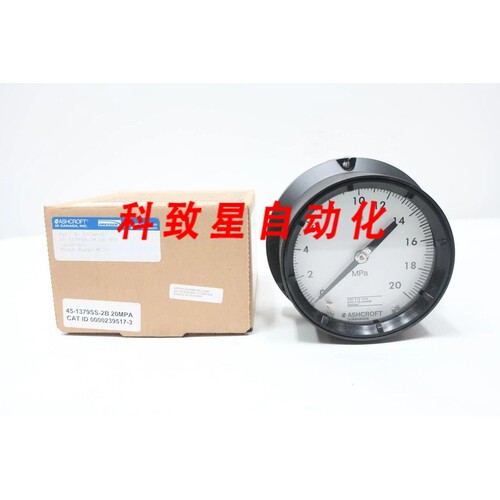 工业配件45-1379SS-2B 压力表4-1/2IN 1/4IN NPT 0-20MPA