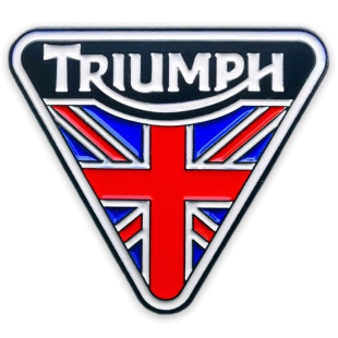 RIUMPH机车胸针英国摩托车胸章别针复古烤漆合金珐琅徽章