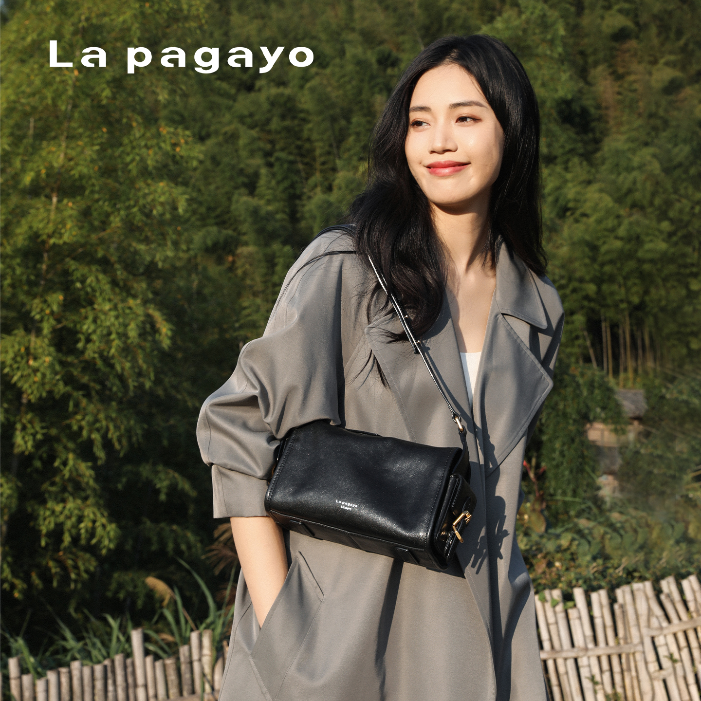 Lapagayo植鞣牛皮通勤百搭女包