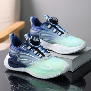 男孩跑步鞋 男童鞋 子男中大童运动鞋 网面透气儿童鞋 小学生 春夏新款