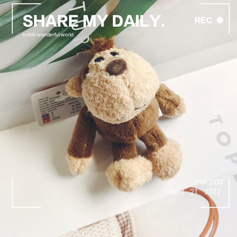 小羊公仔猴子毛绒玩具ins网红书包挂件可爱玩偶钥匙扣生日礼物女