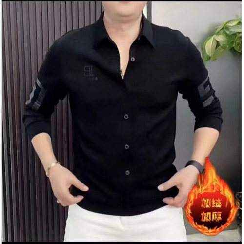 高档男士欧货2026春秋新款时尚简约翻领卫衣潮牌修身帅气套头长袖