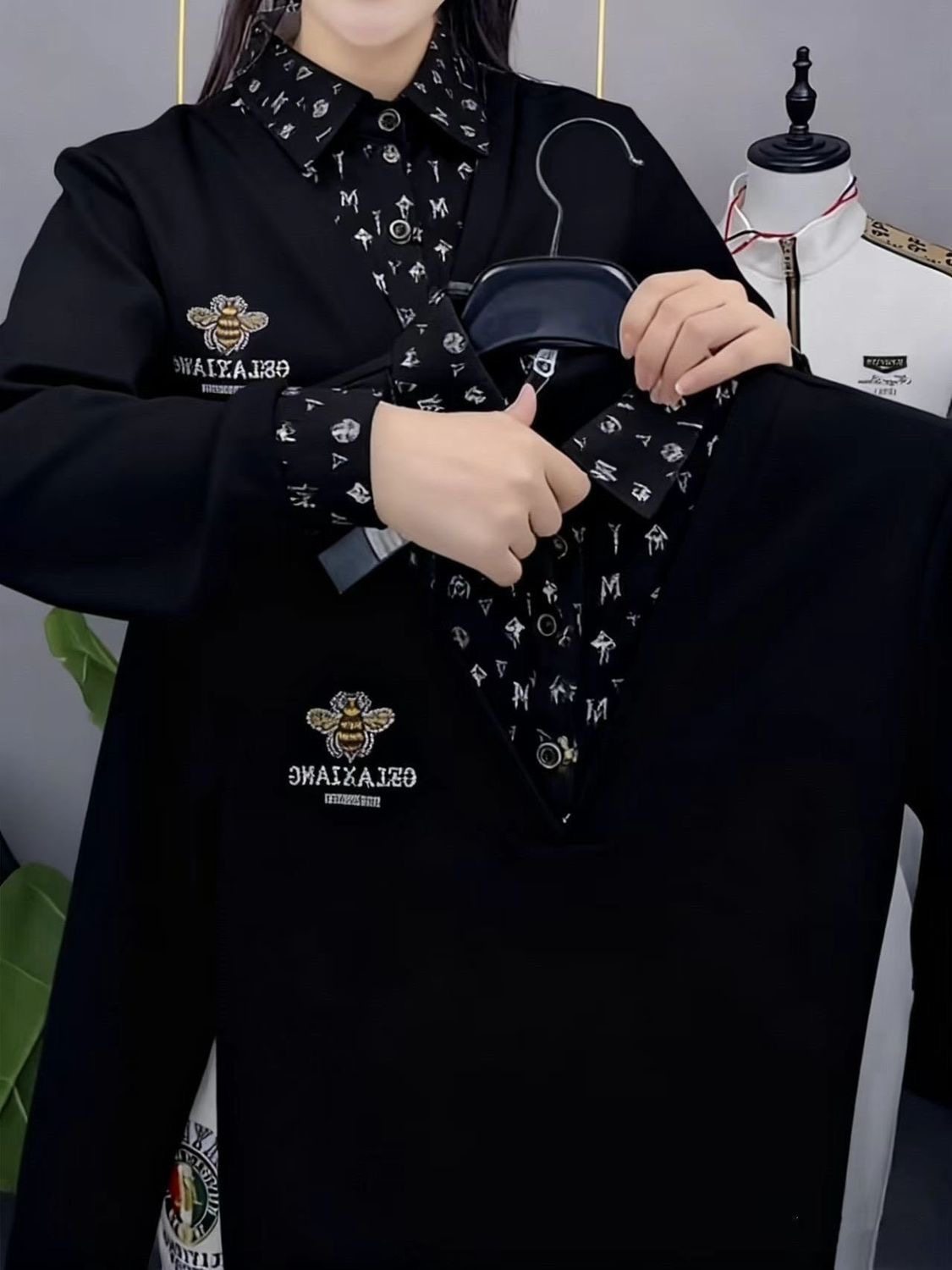 轻奢男装2026年秋冬款轻奢时尚翻领长袖卫衣休闲简约男士长袖t恤,男装,卫衣,淘宝优惠券,粉丝福利购,淘宝优惠卷