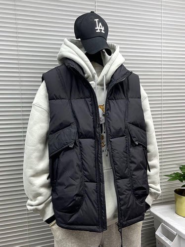 羽绒马甲男冬季无袖坎肩羽绒服外套加绒加厚马夹背心宽松男士冬装