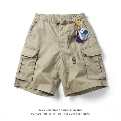 25日系复古潮牌紫标4302潮流工装短裤男宽松休闲中裤五分裤子短裤