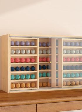 毛线收纳架手工钩针编织展示柜毛线团收纳柜子放针线桌面置物柜