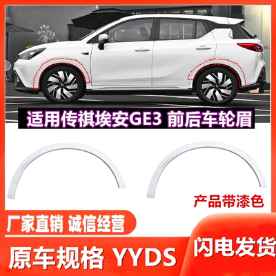 埃安GE3叶子板轮眉白色漆