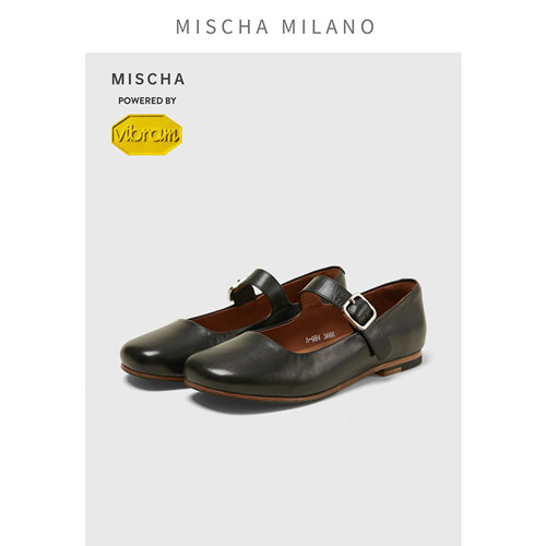 mischa 2026早秋新款玛丽珍鞋 法式平底单鞋女芭蕾舞小皮鞋