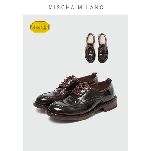 mischa马臀皮德比vibram防滑后跟