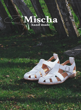 【夏日清凉】mischa2025新款罗马凉鞋女 厚底沙滩鞋夏季猪笼鞋