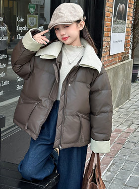 女童棉服冬季2025年新款儿童冬装新款棉衣洋气女孩加厚免洗外套