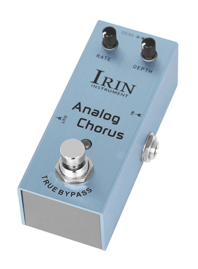 艾琳AN-08电吉他模拟合唱效果器带有RATET DEPTH调节经典BBD芯片