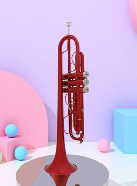 SLADE雷德小号降B调黄铜管体精致高颜值声音悦耳动听个性优雅红色