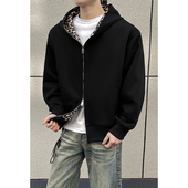 春季 新款 2026 外景黑墙大码 华棉360g连帽卫衣M HW26031 特P45